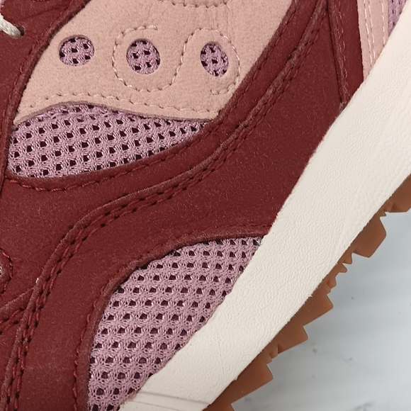 Saucony Men's Shadow 6000 Mushroom Low Top Sneakers - Burgundy - Picture 9 of 14